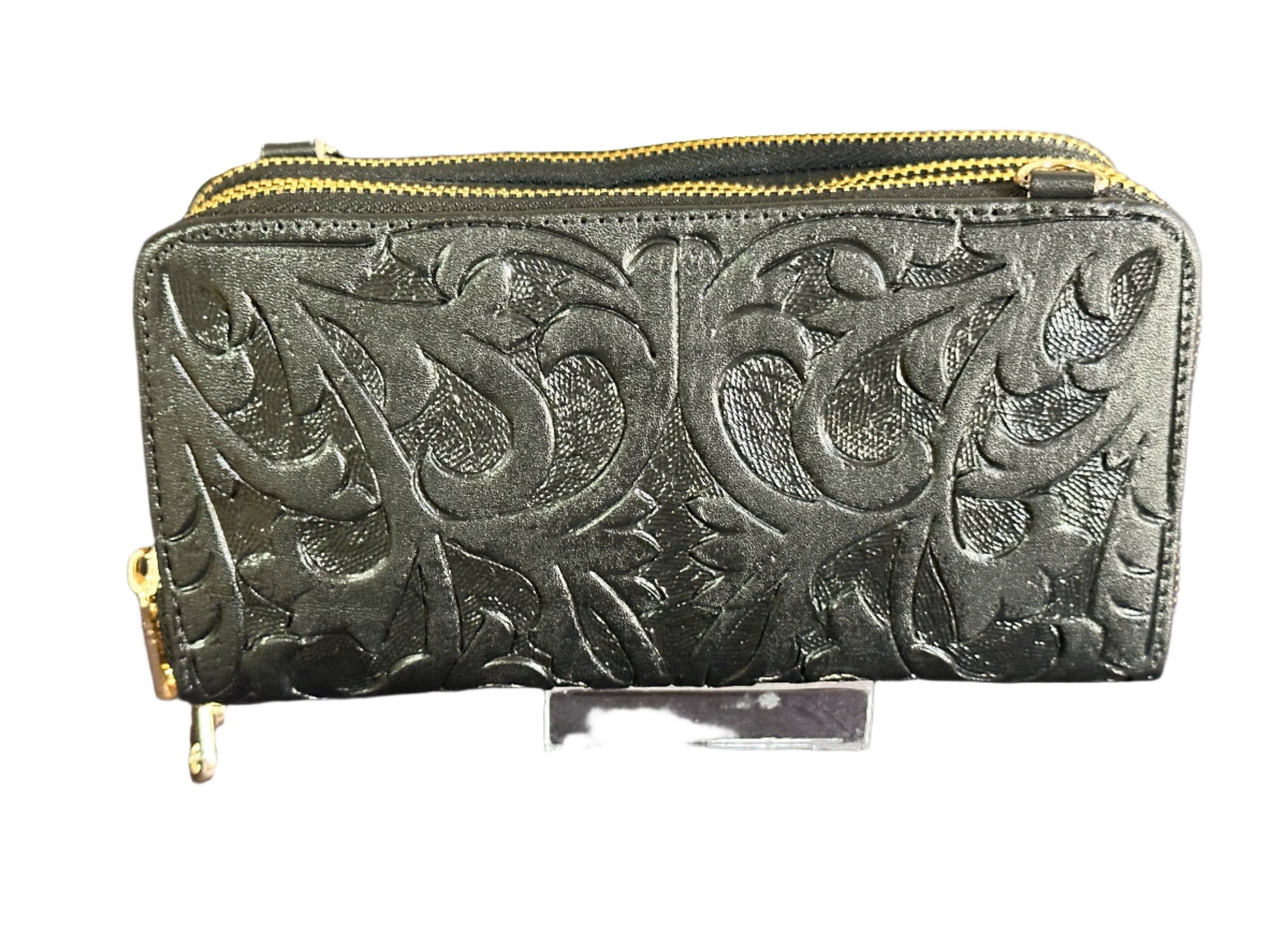 Zipper Leather Crossbody Bag