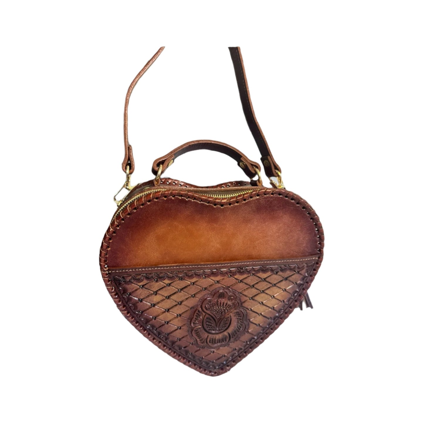 Alma Heart Leather Bag