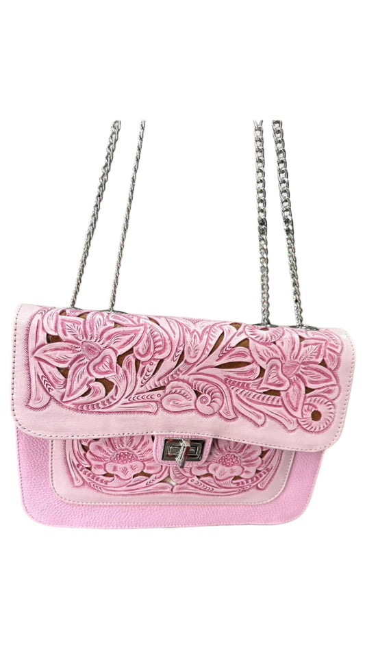 Pink leather Zuli Handbag