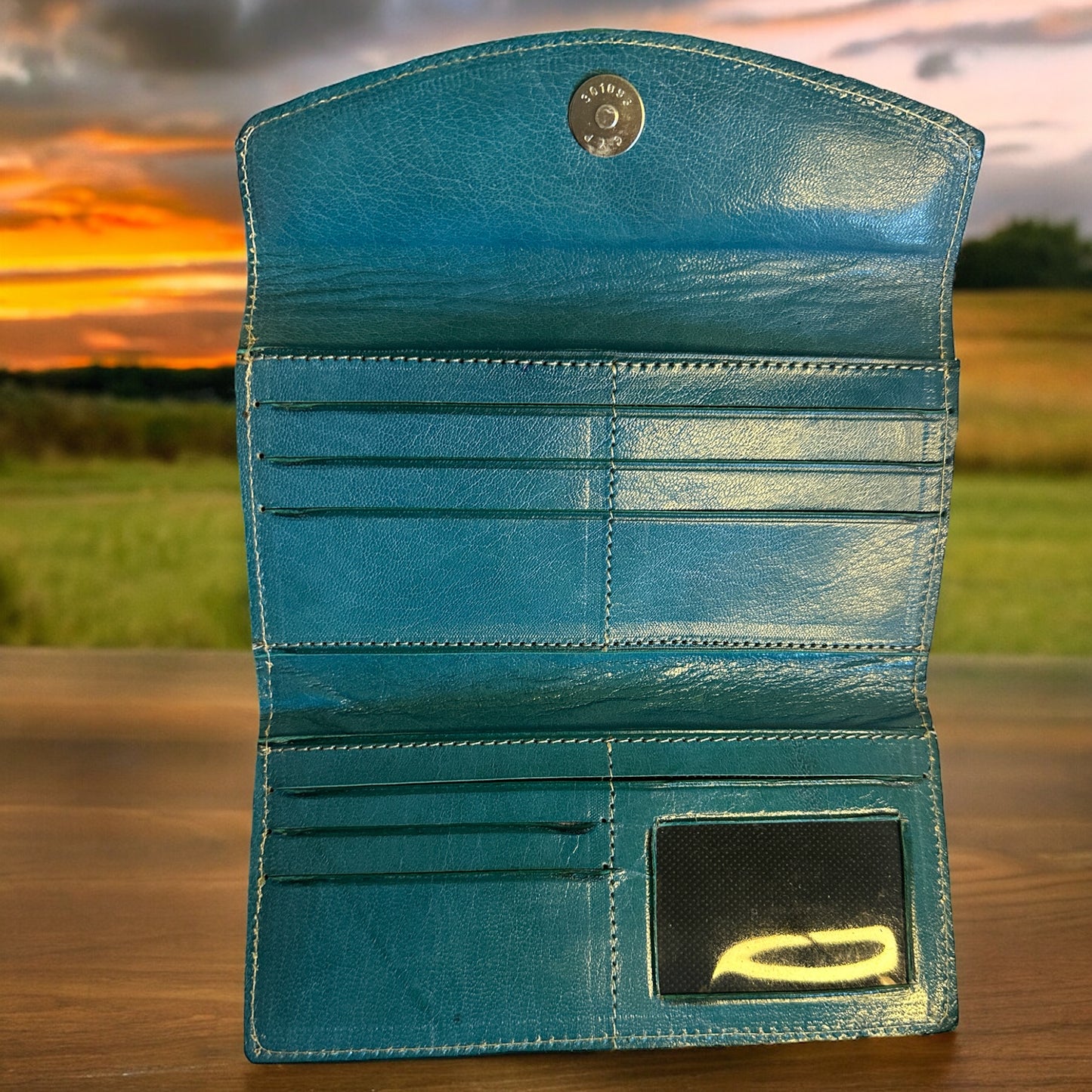 Blue Leather wallet