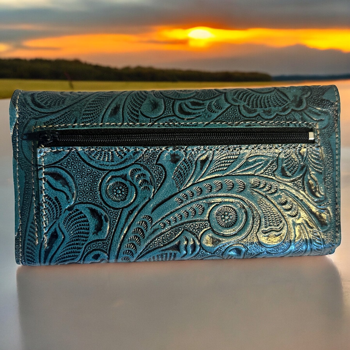 Blue Leather wallet